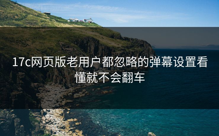 17c网页版老用户都忽略的弹幕设置看懂就不会翻车